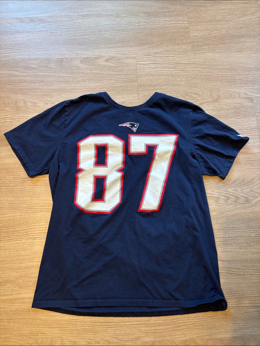 Nike NFL Men’s Large Rob Gronkowski New England Patriots T Shirt Football Navy